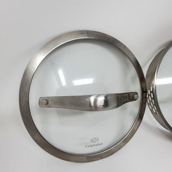 Calphalon Replacement Glass Lids metal handles Lot for 7" pots - Picture 3 of 11